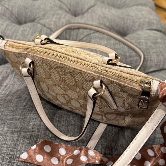Coach Bag Kelsey Mini Cream Tan Satchel - Picture 10 of 17